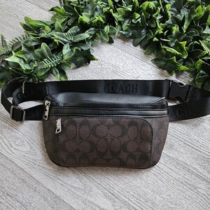 Coach Black and Brown Belt Bag